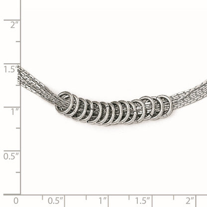 Sterlingsilber 9 -.50 Mm Multi-strand Halskette