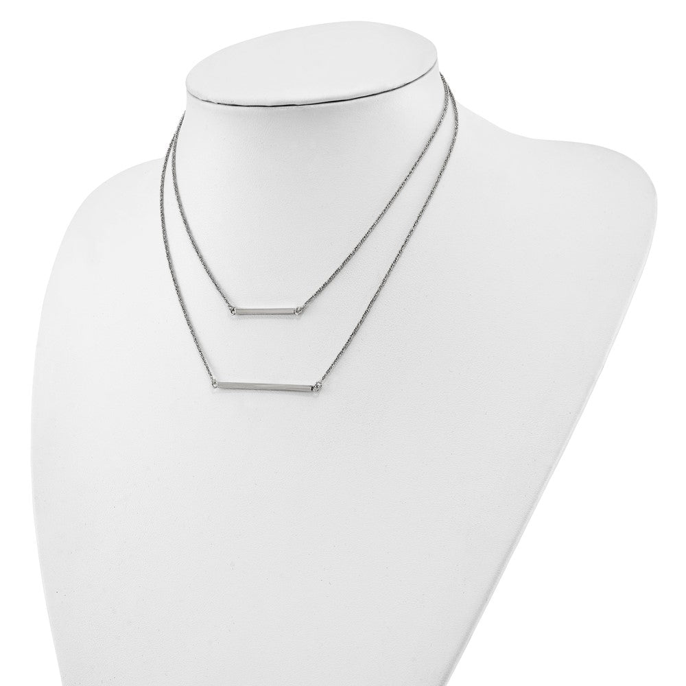 Sterlingsilber Doppelt 1.4 Mm Strang mit 2 Zoll Verlängerung. Halskette
