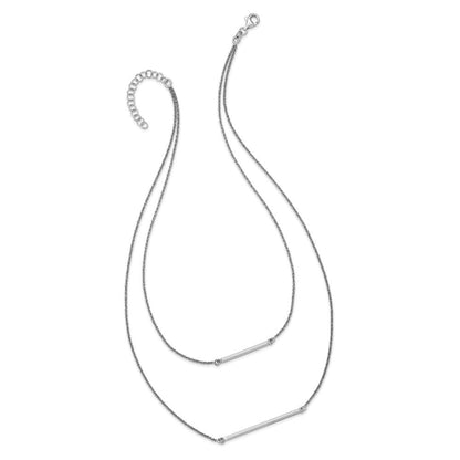 Sterlingsilber Doppelt 1.4 Mm Strang mit 2 Zoll Verlängerung. Halskette
