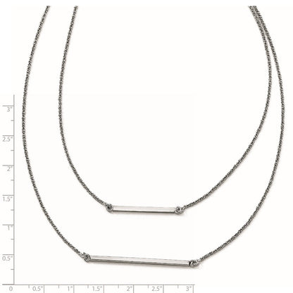 Sterlingsilber Doppelt 1.4 Mm Strang mit 2 Zoll Verlängerung. Halskette