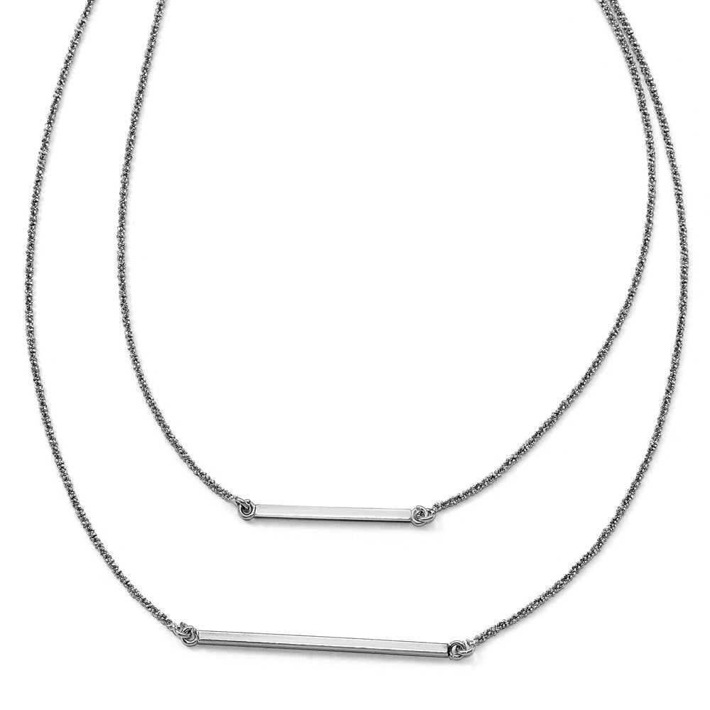 Sterlingsilber Doppelt 1.4 Mm Strang mit 2 Zoll Verlängerung. Halskette