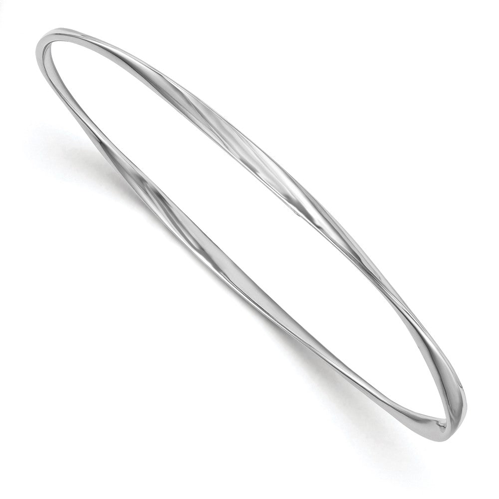 Sterlingsilber Poliert Gedreht Armreif