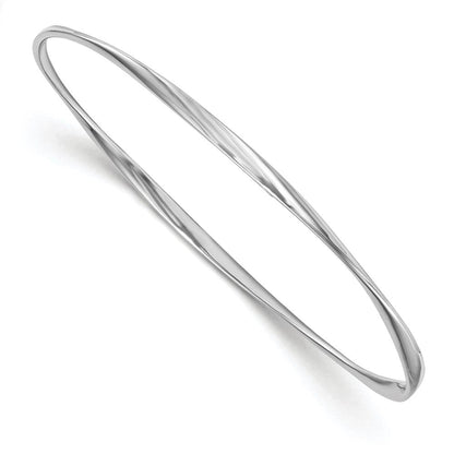 Sterlingsilber Poliert Gedreht Armreif