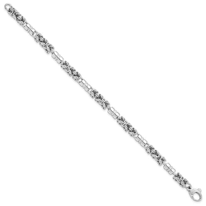 7.5 Zoll Sterlingsilber Poliert Armband