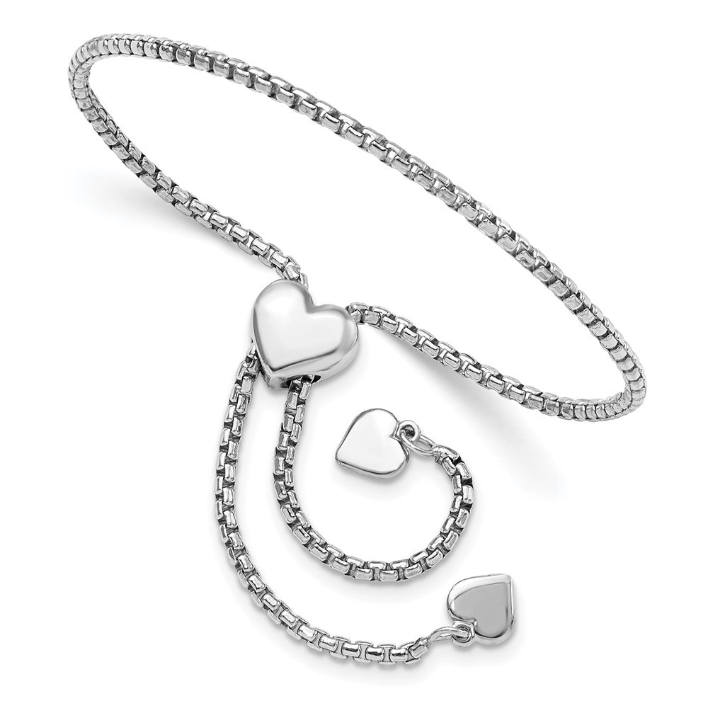 Sterlingsilber Rund Rechteck Venezianer Herz Verstellbar Armband