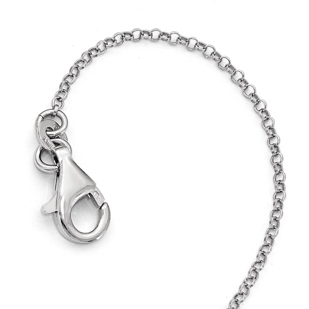 Sterlingsilber Gebürstet Blume Halskette