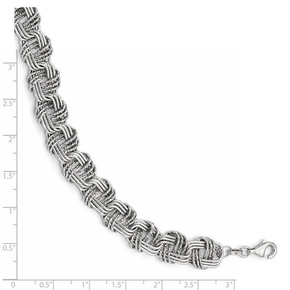 Sterlingsilber Poliert & Dc Gliederarmband