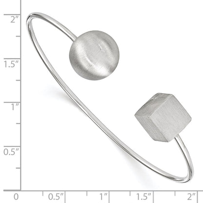 Sterlingsilber Rhodiniert Radiant Essence Satiniert Armreif