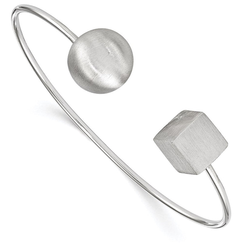 Sterlingsilber Rhodiniert Radiant Essence Satiniert Armreif