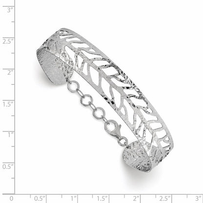 Sterlingsilber Ss Rhodiniert Fantasie Armreif