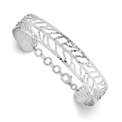 Sterlingsilber Ss Rhodiniert Fantasie Armreif