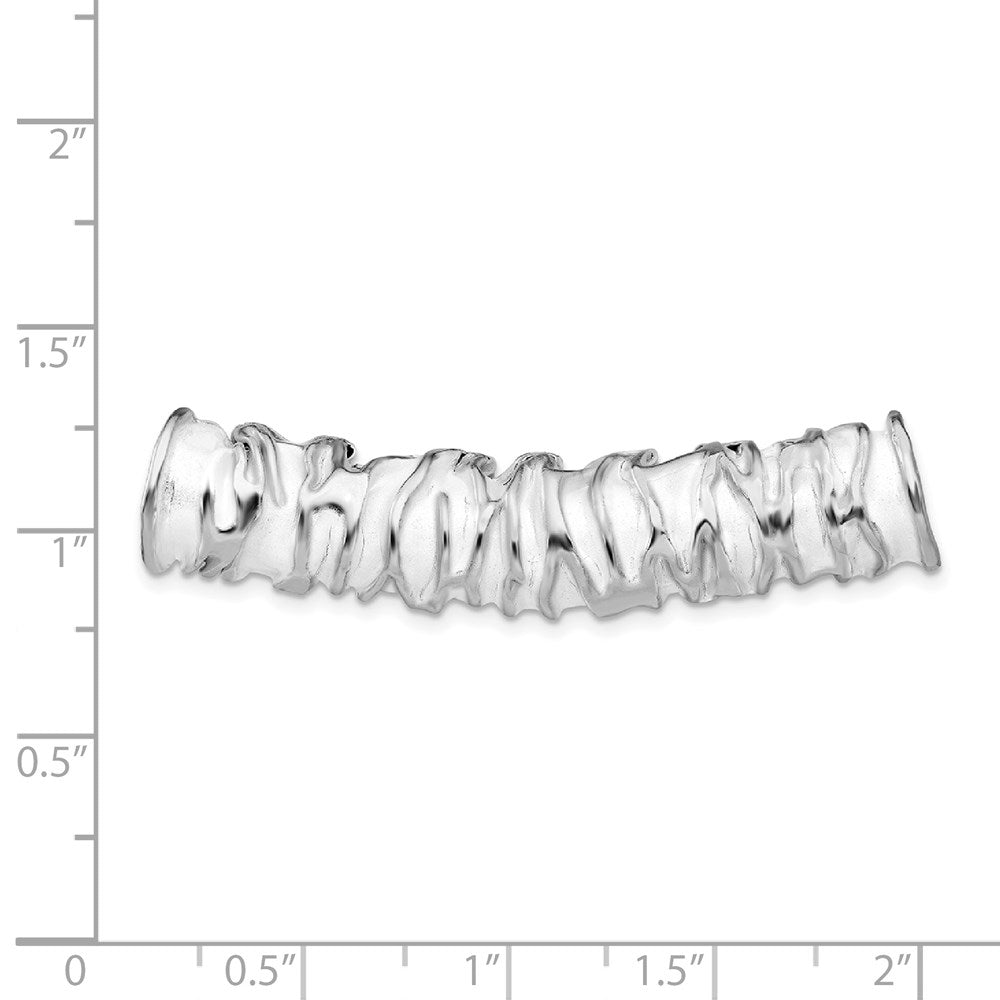 Sterlingsilber Ss Rhodiniert Scrunch Anhänger