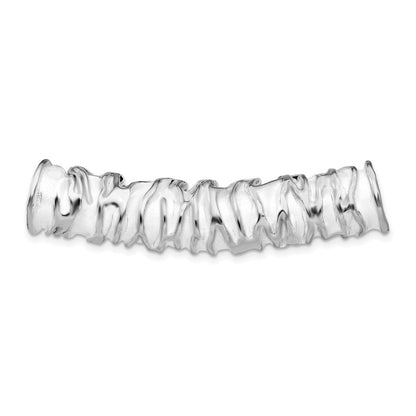 Sterlingsilber Ss Rhodiniert Scrunch Anhänger