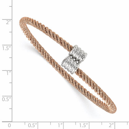 Sterlingsilber Rose Goldfarben Armreif