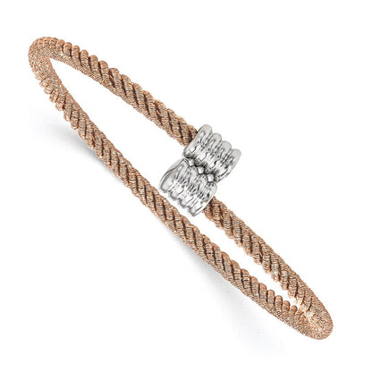 Sterlingsilber Rose Goldfarben Armreif