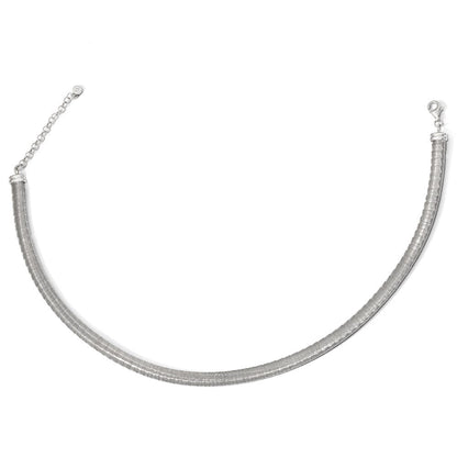 Sterlingsilber Rhodiniert mit Verlängerung. Halskette