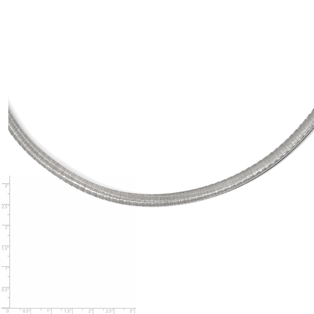 Sterlingsilber Rhodiniert mit Verlängerung. Halskette