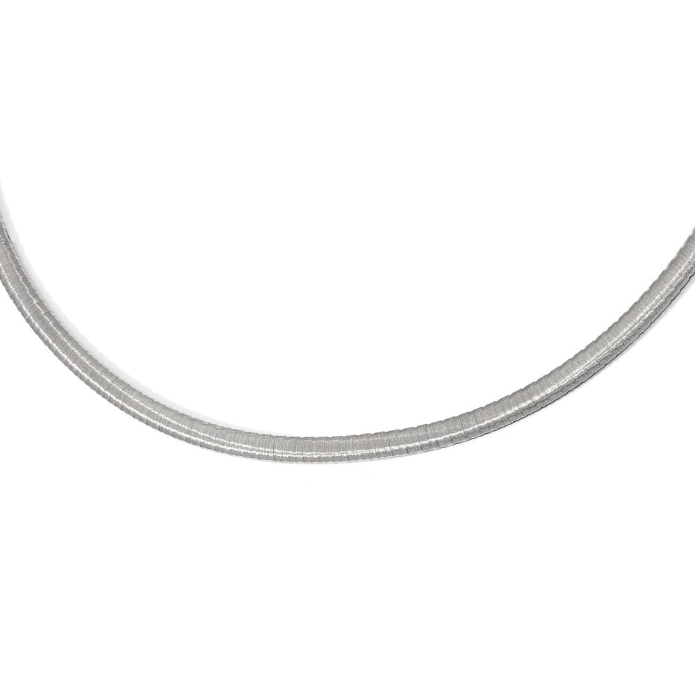 Sterlingsilber Rhodiniert mit Verlängerung. Halskette