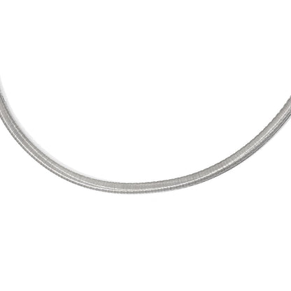 Sterlingsilber Rhodiniert mit Verlängerung. Halskette