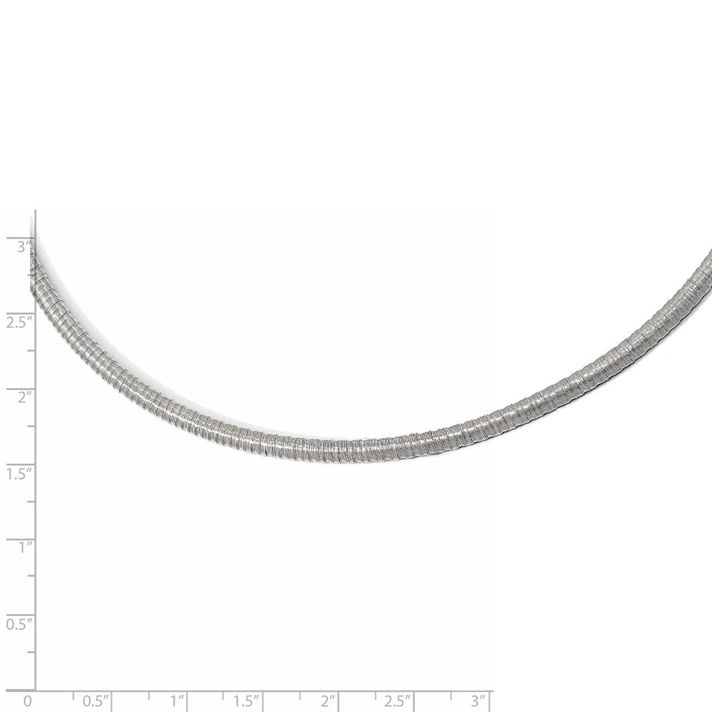 Sterlingsilber Rhodiniert mit 2 Zoll Verlängerung. Halskette