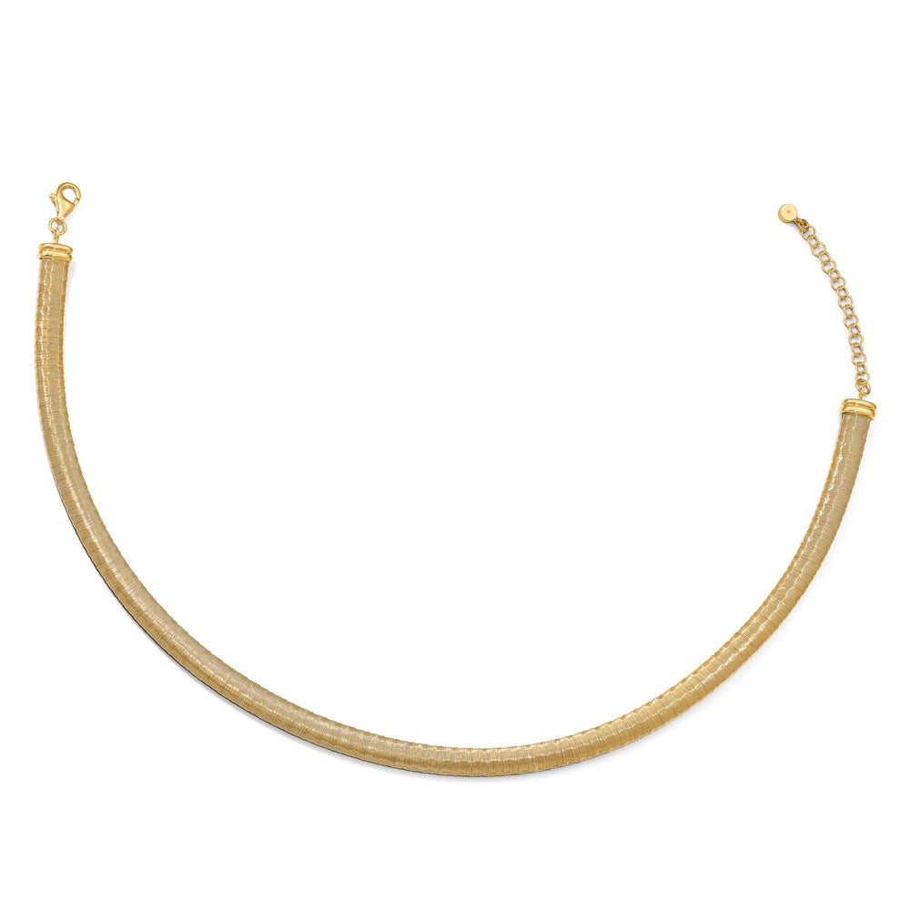 Sterlingsilber Goldfarben mit Verlängerung. Halskette