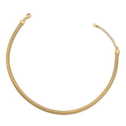 Sterlingsilber Goldfarben mit Verlängerung. Halskette