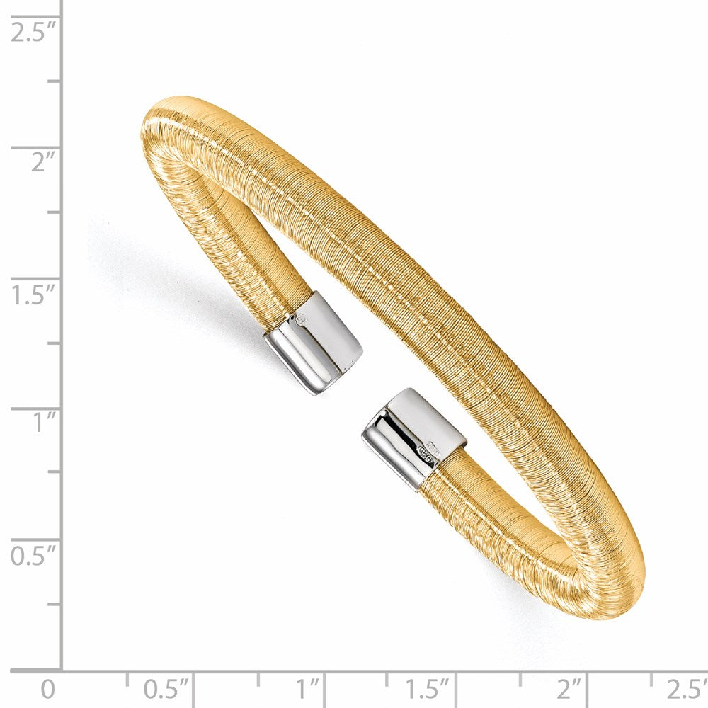 Sterlingsilber Goldfarben Manschette Armreif
