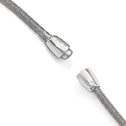 Sterlingsilber Poliert Zirkonia Halskette