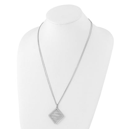 Sterlingsilber Rhodiniert Zirkonia Halskette