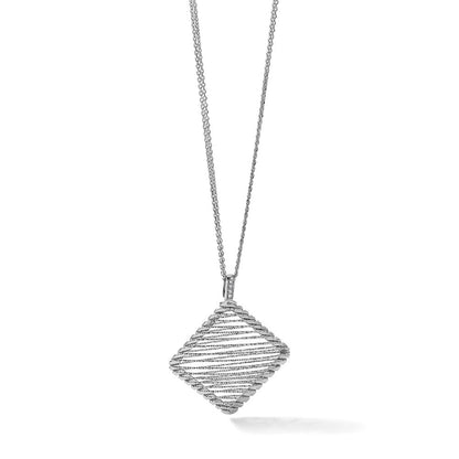 Sterlingsilber Rhodiniert Zirkonia Halskette
