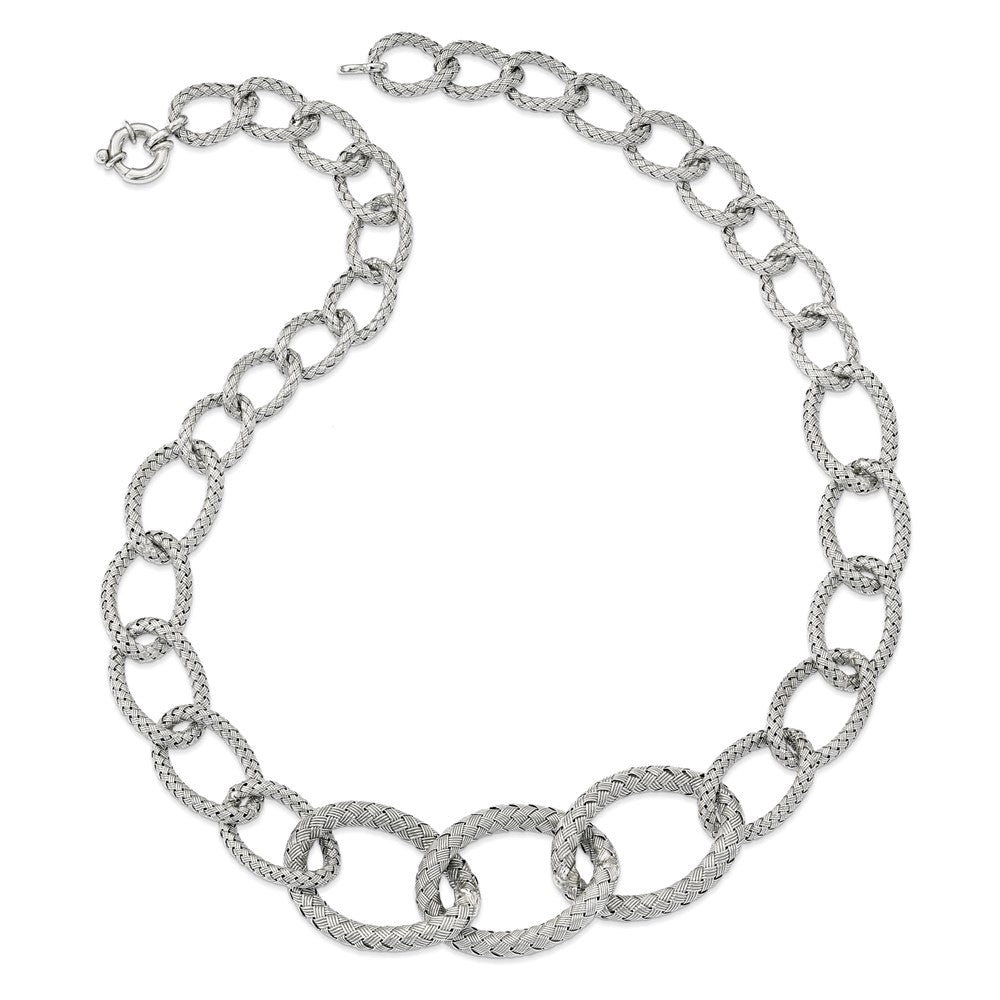 Sterlingsilber Geflochten Halskette