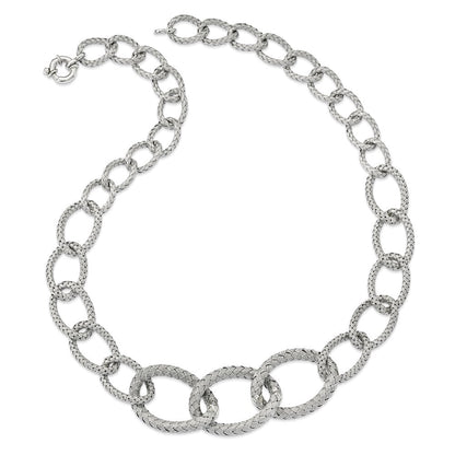 Sterlingsilber Geflochten Halskette