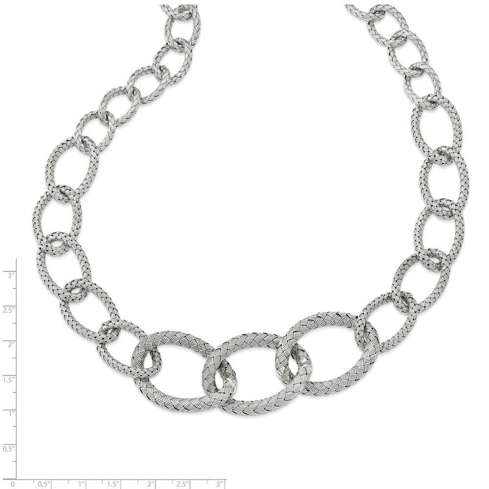 Sterlingsilber Geflochten Halskette