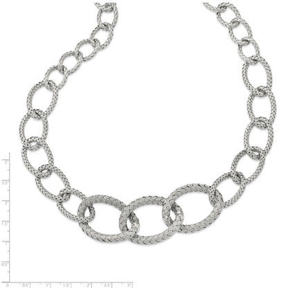Sterlingsilber Geflochten Halskette