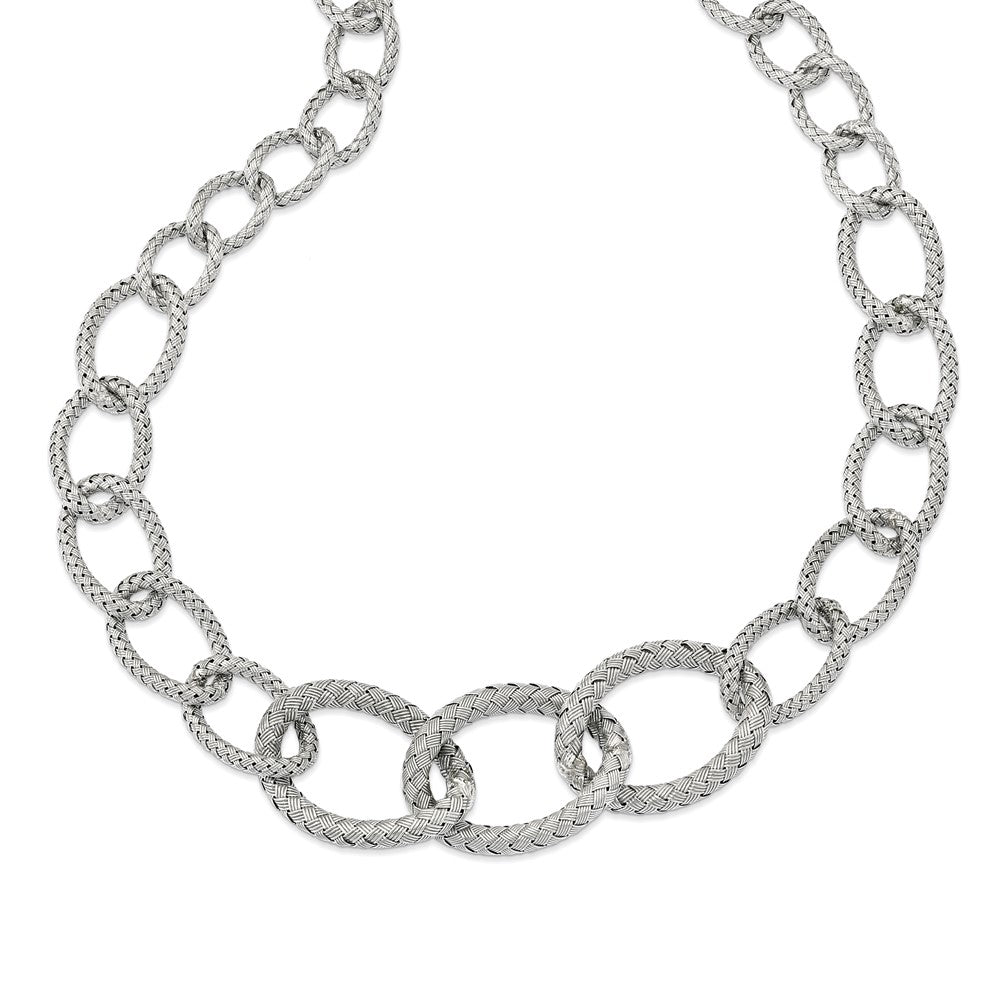 Sterlingsilber Geflochten Halskette