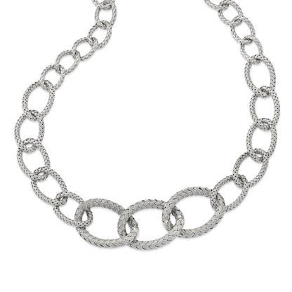 Sterlingsilber Geflochten Halskette