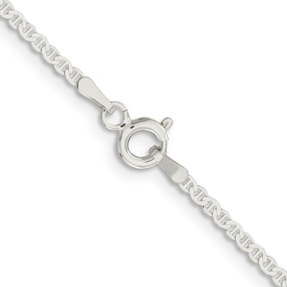 Sterlingsilber 1.85mm Flach Anker Halskette