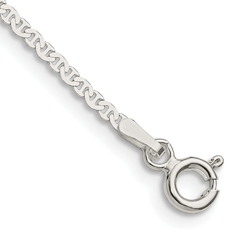 Sterlingsilber 1.85mm Flach Anker Gliederarmband