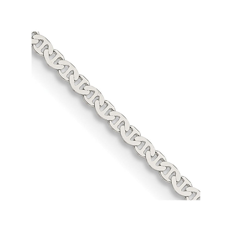 Sterlingsilber 1.85mm Flach Anker Halskette