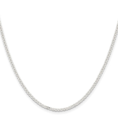 Sterlingsilber 2.25mm Flach Anker Halskette