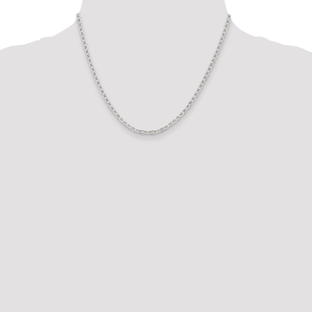 Sterlingsilber 3.1mm Flach Anker Halskette