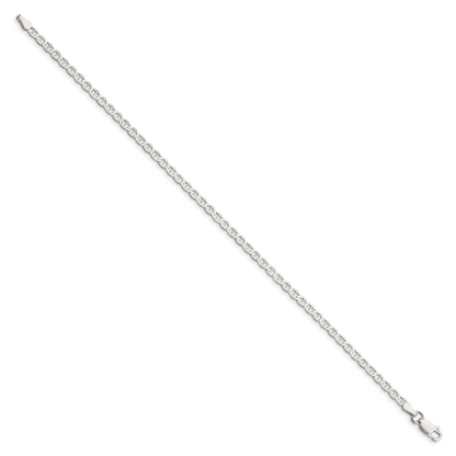 Sterlingsilber 3.1mm Flach Anker Gliederarmband