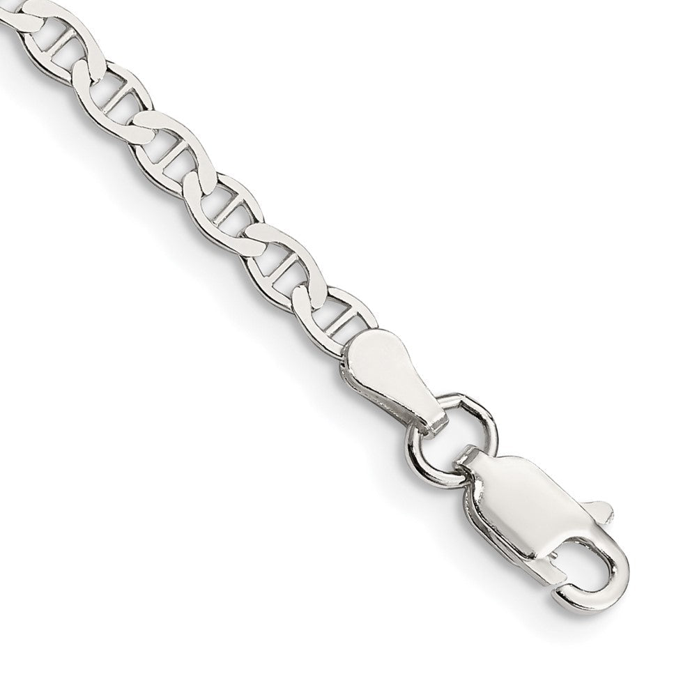 Sterlingsilber 3.1mm Flach Anker Kette Fußkettchen
