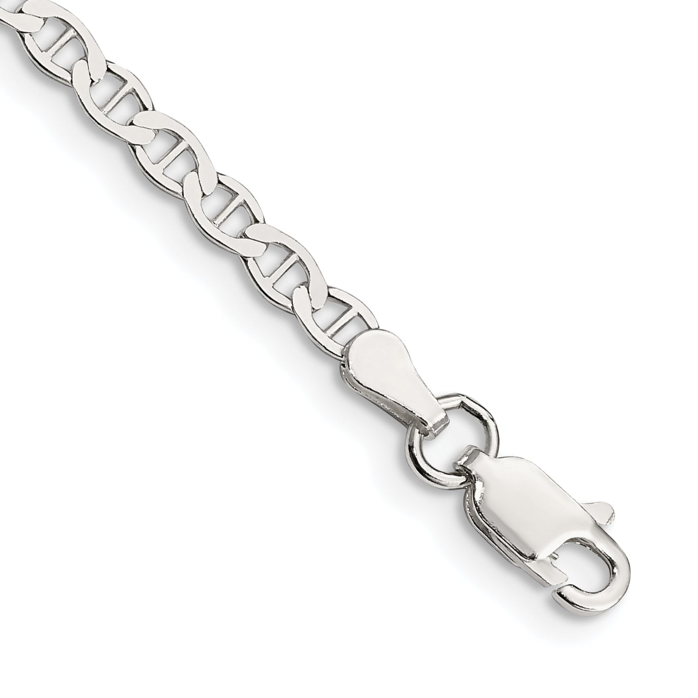Sterlingsilber 3.1mm Flach Anker Gliederarmband