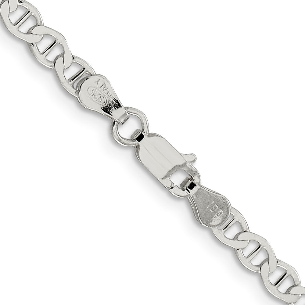 Sterlingsilber 4mm Flach Anker Halskette