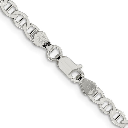 Sterlingsilber 4mm Flach Anker Halskette