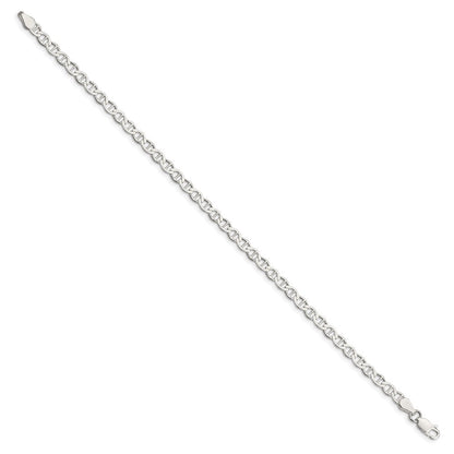 Sterlingsilber 4mm Flach Anker Gliederarmband