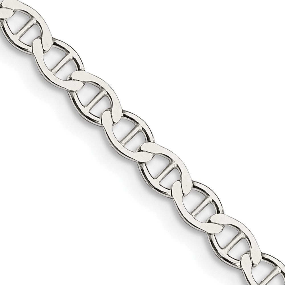 Sterlingsilber 4mm Flach Anker Halskette