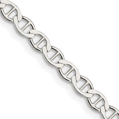 Sterlingsilber 4mm Flach Anker Halskette
