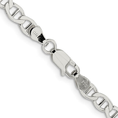 Sterlingsilber 4.75mm Flach Anker Halskette
